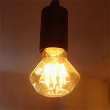 40w E27 220V Vintage Edison Light Bulb Glass Diamond W-filament bulb,Pack Of 6 2024 - buy cheap
