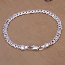 Kiteal silver/Gold color bracelet fashion jewelry 5MM 20cm snake Flat male chain Bracelet Armband/pulsera for men 925 stamp 2024 - buy cheap