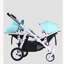 HK free delivery! Twins baby Stroller Motherknows twins strollers have many ways combine Prams for summer or winter 2024 - buy cheap