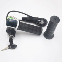 24V36V48V electrice Bike Electrice Scooter Ebike Throttle Thumb with Display ON-OFF Key Lock for ELECTRICE BIKE 2024 - buy cheap