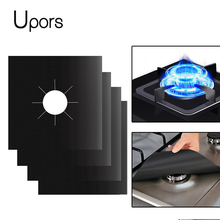 UPORS 4Pcs Reusable Gas Stove Cover 27*27cm Stove Protector Cover Non-Stick Dishwasher Safe Liner 2024 - buy cheap