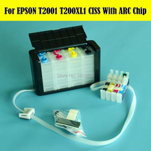 1 Set T2001 Ciss Continuous Ink Supply System For Epson T2001-T2004 For EPSON WF 2520/2530/2540 XP 200/300/400/310/410 2024 - buy cheap