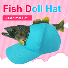 Gorra de pez verde 3D para adultos y niños, sombrero con visera de alta calidad, regalo de Navidad para hombres y mujeres, gorros novedosos, novedad de 2019 2024 - compra barato