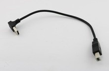 Adaptador de Cable USB 2,0 tipo A para impresora, conector macho A USB 2,0 B, adaptador de datos de 25cm, 1 unidad 2024 - compra barato