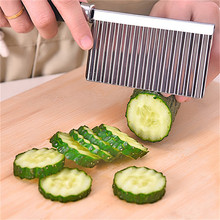 Kitchen Cooking Tool Stainless Steel Vegetable Fruit Wavy Cutter Potato Cucumber Carrot Waves Cutting Slicer 2019 New 2024 - buy cheap