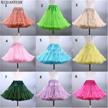 Petticoat casamento em estoque 2021 multi colorido petticoat para vestido de festa acessórios casamento underskirt crinoline frete grátis 2024 - compre barato