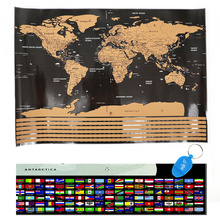Роскошный постер с картой мира, персонализированный дорожный постер с атласом, новая карта 2024 - купить недорого