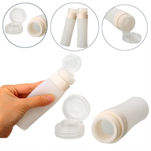 80ml portátil silicone reutilizável squeezable viagem garrafa loção shampoo mini vazio recipiente de viagem para ferramentas de banho de viagem 2024 - compre barato