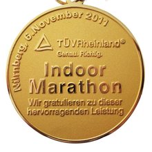 Custom Metal Craft Decoration Indoor Marathon Gold Medal with Double Ring   k200213 2024 - buy cheap