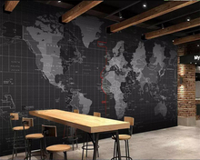 Beibehang-mural de papel pintado con mapa del mundo, papel tapiz 3d para decoración del hogar, sala de estar y dormitorio 2024 - compra barato