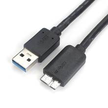USB 3,0 Type AM к Micro B Удлинительный кабель для внешнего жесткого диска HDD для Samsung S5 Note 3 USB кабель для передачи данных 2024 - купить недорого
