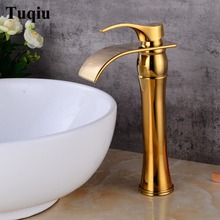 New Arrivals Antique Bronze Bathroom Faucet hot and cold Crane Brass Basin Faucet Waterfall Sink Faucet Single Handle water tap 2024 - buy cheap