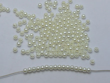 1000 Pcs 4mm Plastic Faux Pearl Round Beads Ivory Imitation  Pearl 2024 - buy cheap