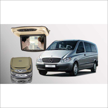 BigBigRoad-Monitor Digital LED para techo de coche, pantalla para Benz VITO, compatible con HDMI, USB, FM, TV, mando a distancia IR, ble, DVD 2024 - compra barato