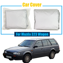 Cawanerl capa de carro veículo anti uv sol chuva neve resistente a riscos pára-sol capa dustproof para mazda 323 wagon 2024 - compre barato