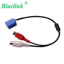 Biurlink 2RCA Audio IN AUX Cable Adapter for Volkswagen Audi Becker For Blaupunkt 8Pin Mini ISO CD Changer Jack Plug 2024 - buy cheap