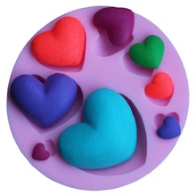 Various Love Heart Silicone Mold Soap Mould 3D Fondant Mold Cake Chocolate Pastry Craft Cake Decorating Soap Making Supplies 2024 - buy cheap