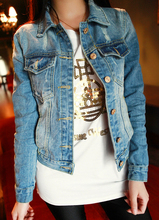 Moda outono das mulheres do vintage jeans solto denim jaqueta feminina curto jean jaquetas para outwear frete grátis 2024 - compre barato