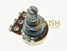 KAISH 10 Uds A250K 16mm potenciómetros de guitarra Base potenciómetros de Audio con eje dividido largo potenciómetros 2024 - compra barato