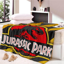 Одеяло для сна, супермягкое бархатное плюшевое покрывало с динозавром для детей и взрослых, пляжное полотенце, покрывало для путешествий CB71 2024 - купить недорого