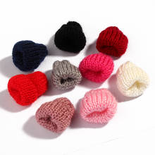 10PCS Mini Sweet Knitting Wool Flower Candy for DIY Hair Accessories Newborn Handmade Cute Woolen Yarn Hat for Women Clothing 2024 - buy cheap