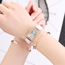 Relógio de pulso feminino quartz, relógio de quartzo com pulseira de couro, da moda, feminino, casual 2024 - compre barato