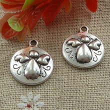 300 peças amuletos de anjo tibetano de prata 21x18mm #1265 2024 - compre barato