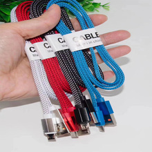 Кабель Micro USB, кабель для быстрой зарядки, зарядный USB-кабель в нейлоновой оплетке для Xiaomi, Huawei, LG, Samsung, Android, шнур для зарядки 2024 - купить недорого