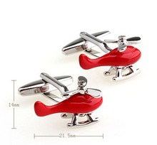 New Arrival High Quality Gifts for Men Designer Cuff links Copper Material Red Plane Design CuffLinks Free Shipping 2024 - buy cheap