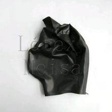 Animal cat design Zentai latex hoods attached ears and open nostrils and eyes with back zip for adults 2024 - buy cheap