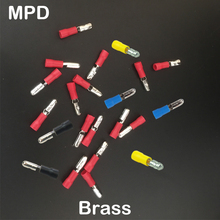 MPD5.5-195 Blue Red Yellow Black Green Brass Pre-Insulating Male Bullet Disconnect Wire Cable Connector Lug Crimp Terminal 2024 - buy cheap