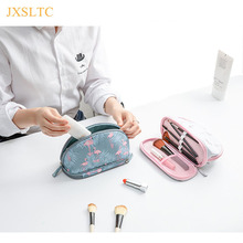 Jxsltc bolsa organizadora de viagem, nova moda feminina, cosméticos, bolsa de armazenamento, alta capacidade, maquiagem feminina 2024 - compre barato