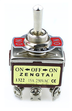 Interruptor E-TEN1322 de 6 pines, interruptor a prueba de agua, tapa de encendido y apagado, en miniatura, marrón, 1 ud., 15A/250V 2024 - compra barato
