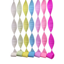 Rollo de papel crepé Multicolor de 5cm x 250cm, suministros de Decoración de cumpleaños para fiesta de flores, Baby Shower, manualidades de papel crepé arrugado 2024 - compra barato