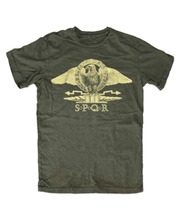 100% Cotton Short Sleeve O-Neck Spqr T-Shirt Olive Spqr Rome Gladiators Roman Empire Legionnaire, Praetorian Logo Shirts 2024 - buy cheap
