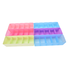 Hot Sale Clothing Organizer Five Grid Storage Box Underwear Socks Bra Ties Organizer Multi-function Desktop Drawer Storage Box 2024 - buy cheap