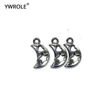 20/50 PCS  Moon Shape Metal Zinc Alloy Charms DIY  Pendant Bracelet Necklace Earring For Jewelry Making  Accessories 9*14 mm 2024 - buy cheap