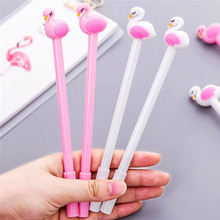 1Pcs Cute Cartoon Flamingo Swans Gel Pen 0.5mm Kawaii Stationery Writing Pen Office School Supplies For Kids Gift 2024 - buy cheap