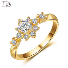 DODO Chic Sun Flowers Ring silver color Wedding Daily Wear Jewelry Rings For Women AAA Cubic Zircon Inlay Anel Gift Jz058 2024 - buy cheap