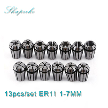 13pcs ER11 Collet Chuck Set 1mm to 7mm for CNC Milling Lathe Tool Engraving Machine Spindle Motor 2024 - buy cheap