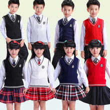 Japanese school uniform  Sleeveless sweater Vest uniforms V-neck Japanese High school uniform sweater Suit 2024 - buy cheap