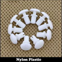 100pcs R5095 5.1mm Diameter Hole White Black Nylon Plastic Insulating Fastener Retainer Cover PC Board Clip R Type Push Rivet 2024 - buy cheap