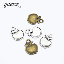 Yuenz 15 pçs apple encantos pingente de metal antigo caber diy pulseira colar brinco jóias 20*15mm k24 2024 - compre barato