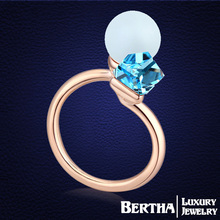 Новое горячее кольцо с настоящими кристаллами Swarovski золотого цвета кольца для женщин Anillos Mujer ювелирные изделия подарок для девочки 2024 - купить недорого