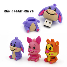 4GB 8GB 16GB 32GB Usb Flash Drive Pendrive Cute Neddy Animal U Disk Pen Drive lovely Donkey tigger memory stick flash card 2024 - buy cheap
