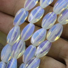 Twisted shape opal loose beads 8x15mm 15 inches DIY stone women new jewelry making design bracelet necklace 2024 - buy cheap