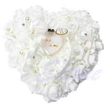 Anel de flores formato de coração, decoração chique de dia dos namorados, presente, travesseiro, almofada, decoração de festa, casamento 2024 - compre barato