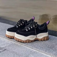 Zapatos deportivos de alta calidad para mujer, zapatillas informales de suela gruesa, de estilo baloncesto, planas, para otoño 2024 - compra barato