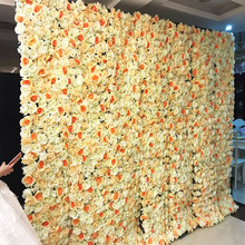Flores artificiales de seda para decoración del hogar, 40x60cm, Hortensia de rosa, peonía, 3D, pared de flores, boda, escenario, Hotel, fondo 2024 - compra barato