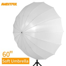 Godox 60 "150cm branco translúcido suave guarda-chuva estúdio iluminação luz translúcido guarda-chuva com grande difusor capa 2024 - compre barato